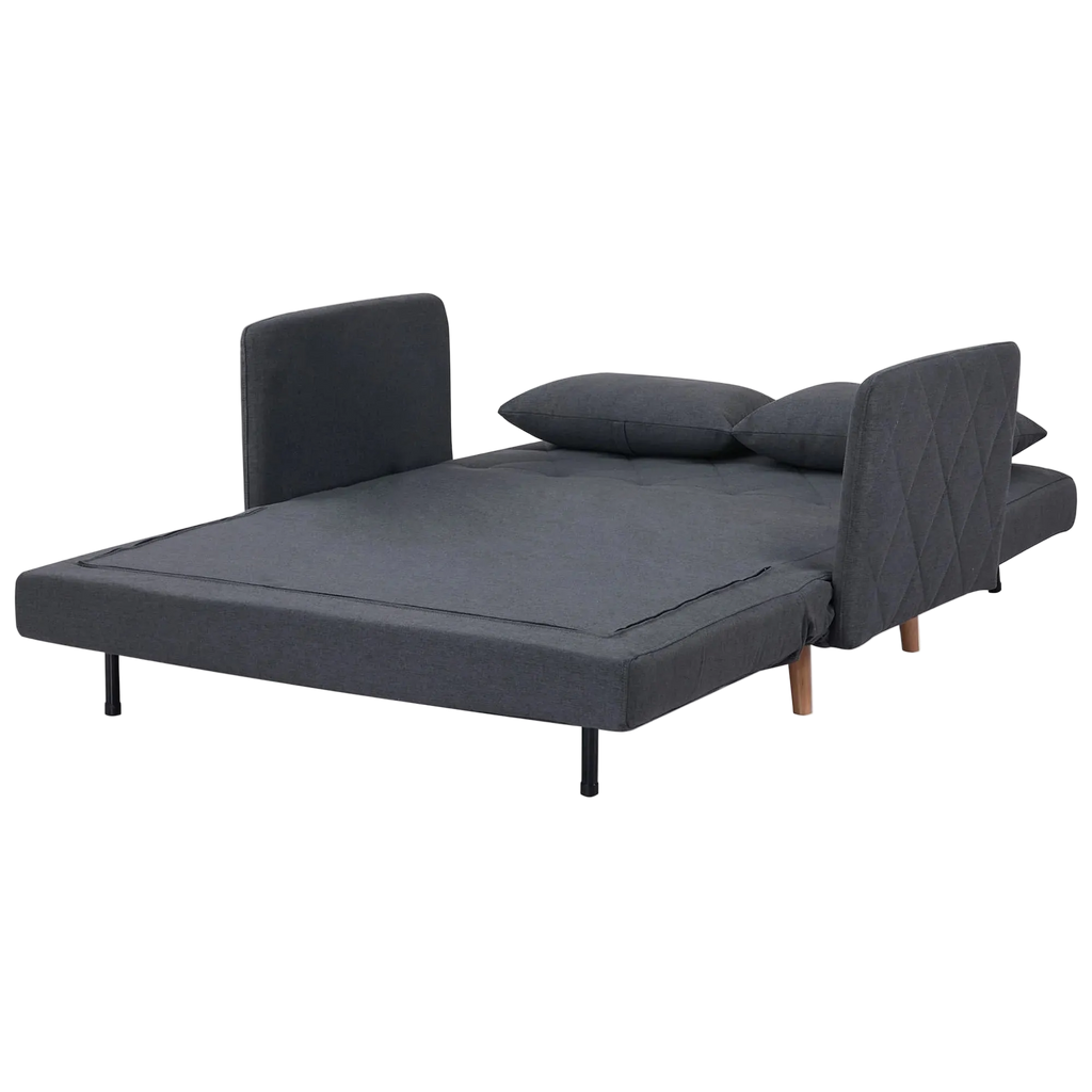 Alnes Fabric Click Clack Sofa Bed, Double, Charcoal