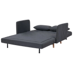 Alnes Fabric Click Clack Sofa Bed, Double, Charcoal