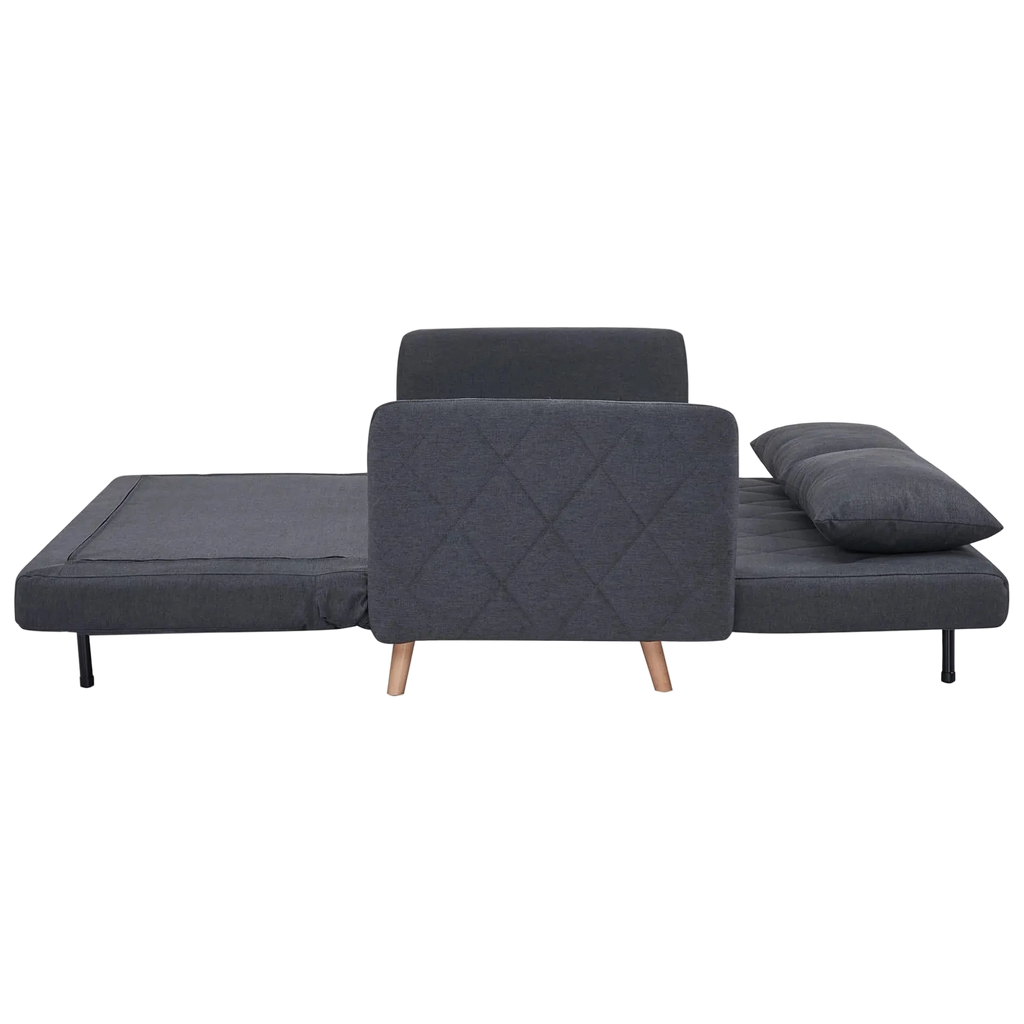 Alnes Fabric Click Clack Sofa Bed, Double, Charcoal