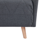 Alnes Fabric Click Clack Sofa Bed, Double, Charcoal