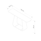 Lambert Console Table - Oak Natural