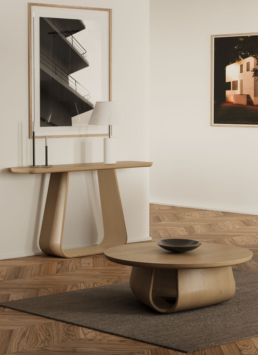 Lambert Console Table - Oak Natural