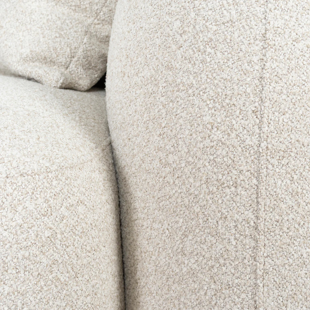 3 Seater Left Chaise Sofa - Oatmeal Beige
