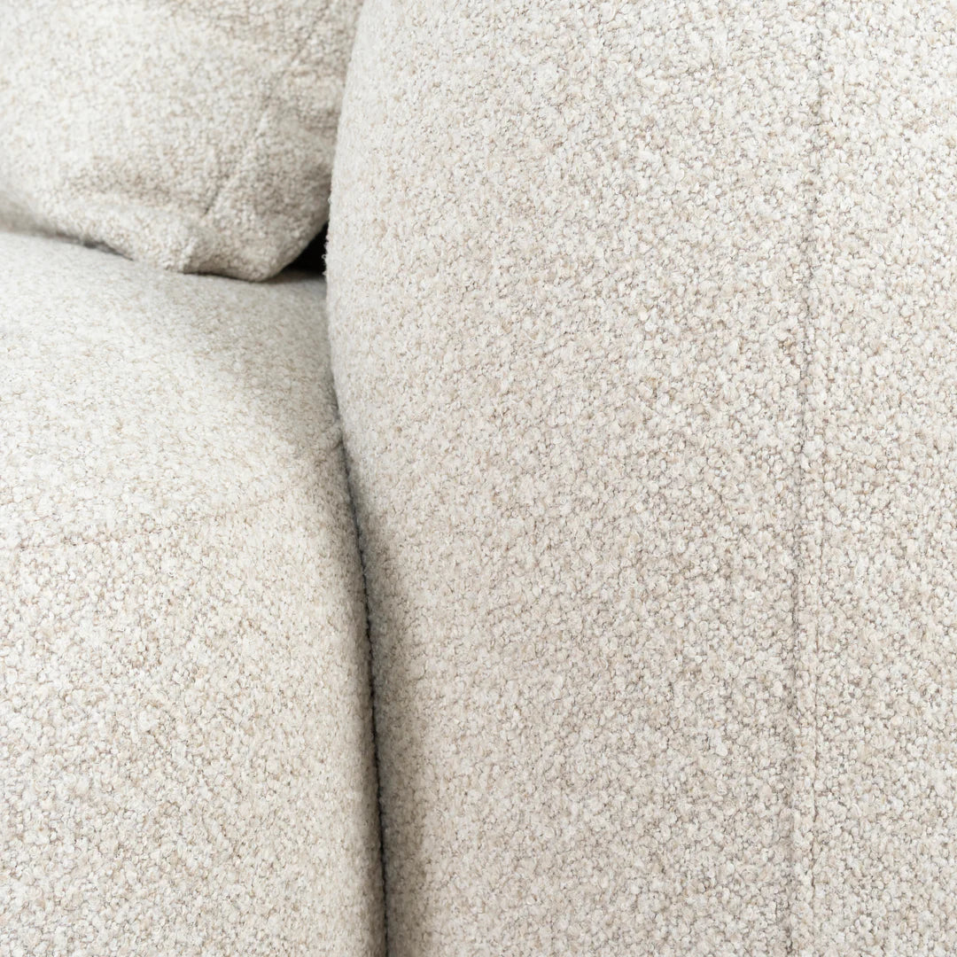 3 Seater Left Chaise Sofa - Oatmeal Beige