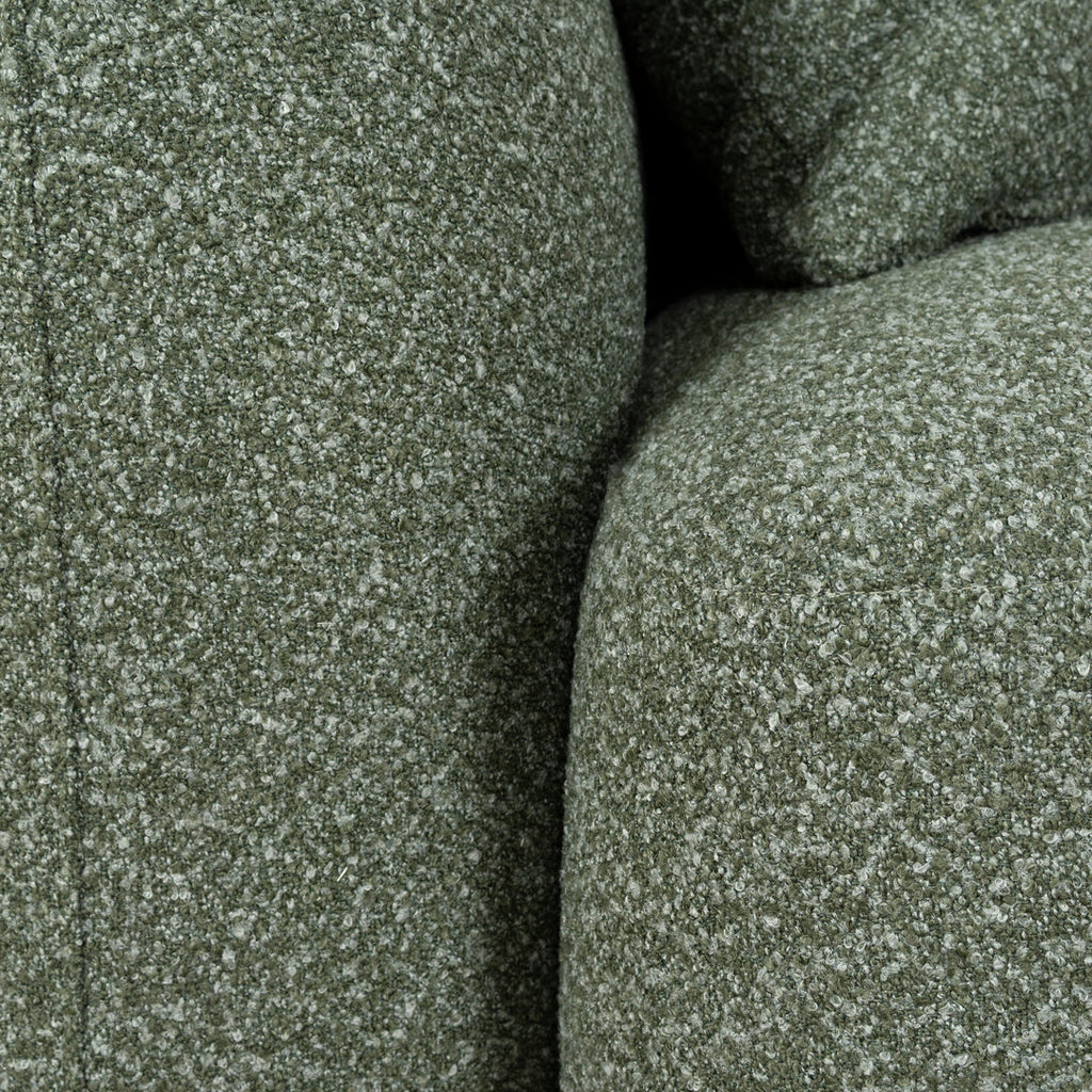 3 Seater Right Chaise Sofa - Amazon Green