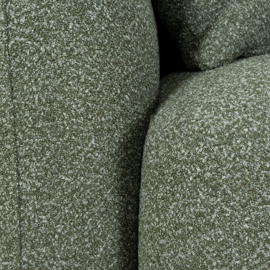 3 Seater Right Chaise Sofa - Amazon Green