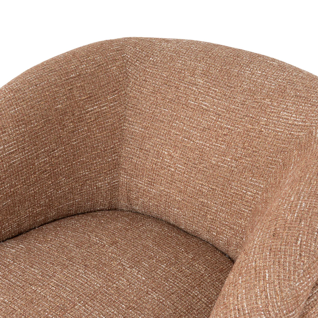 Swivel Armchair - Russet Brown