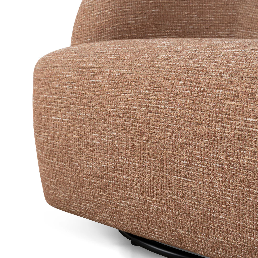 Swivel Armchair - Russet Brown