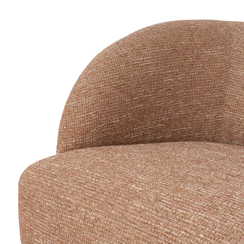 Swivel Armchair - Russet Brown
