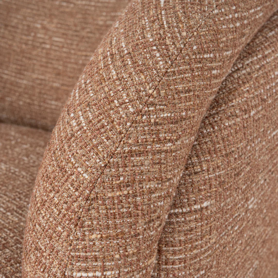 Swivel Armchair - Russet Brown