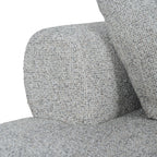 Left Chaise Corner Sofa - Noah Silver Lining