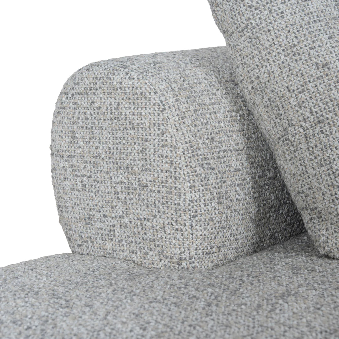 Left Chaise Corner Sofa - Noah Silver Lining