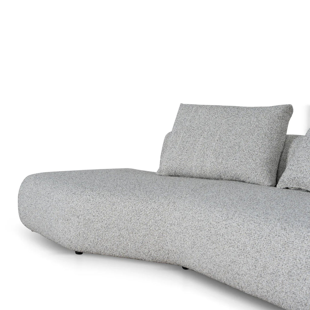 Left Chaise Corner Sofa - Noah Silver Lining