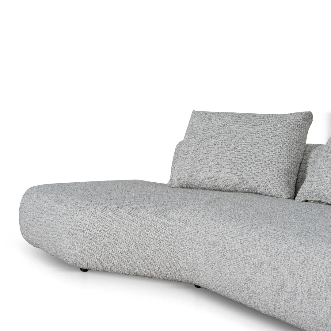 Left Chaise Corner Sofa - Noah Silver Lining