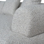 Left Chaise Corner Sofa - Noah Silver Lining