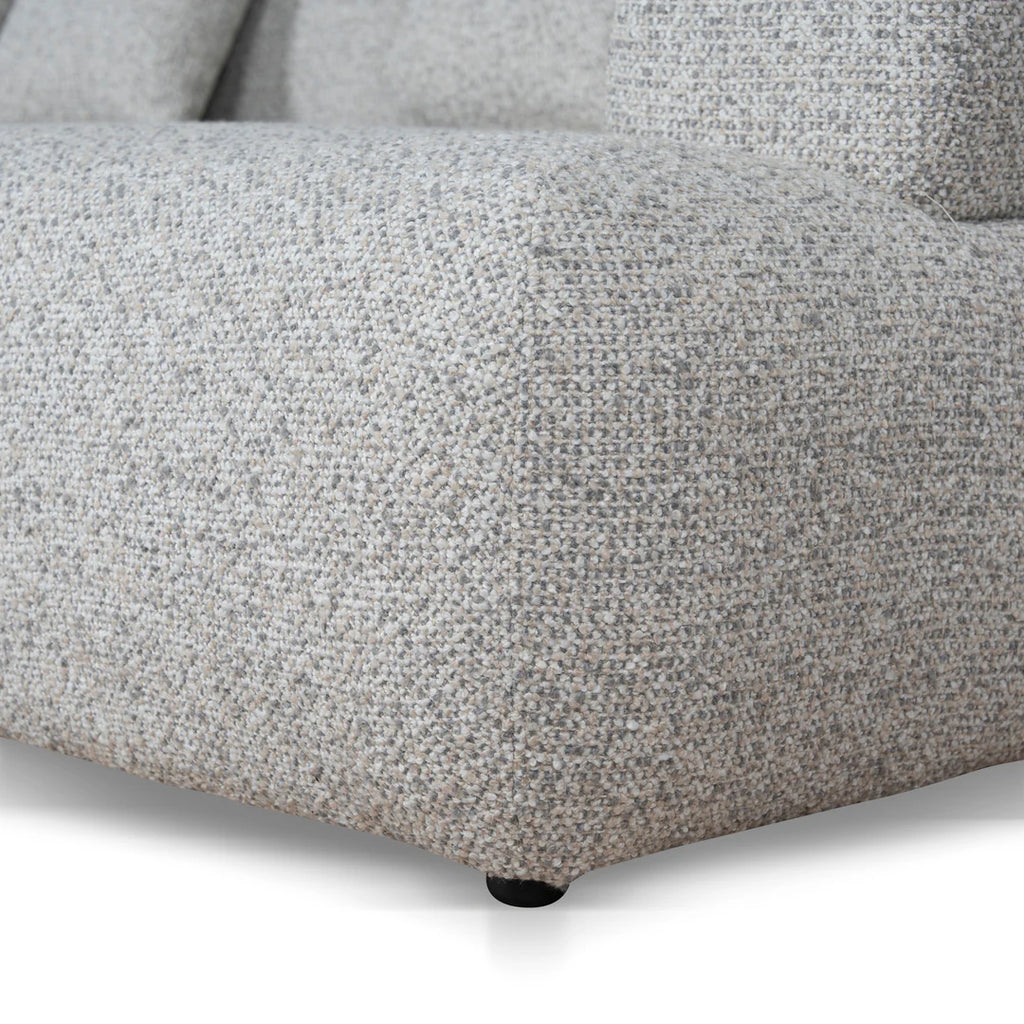 Left Chaise Corner Sofa - Noah Silver Lining