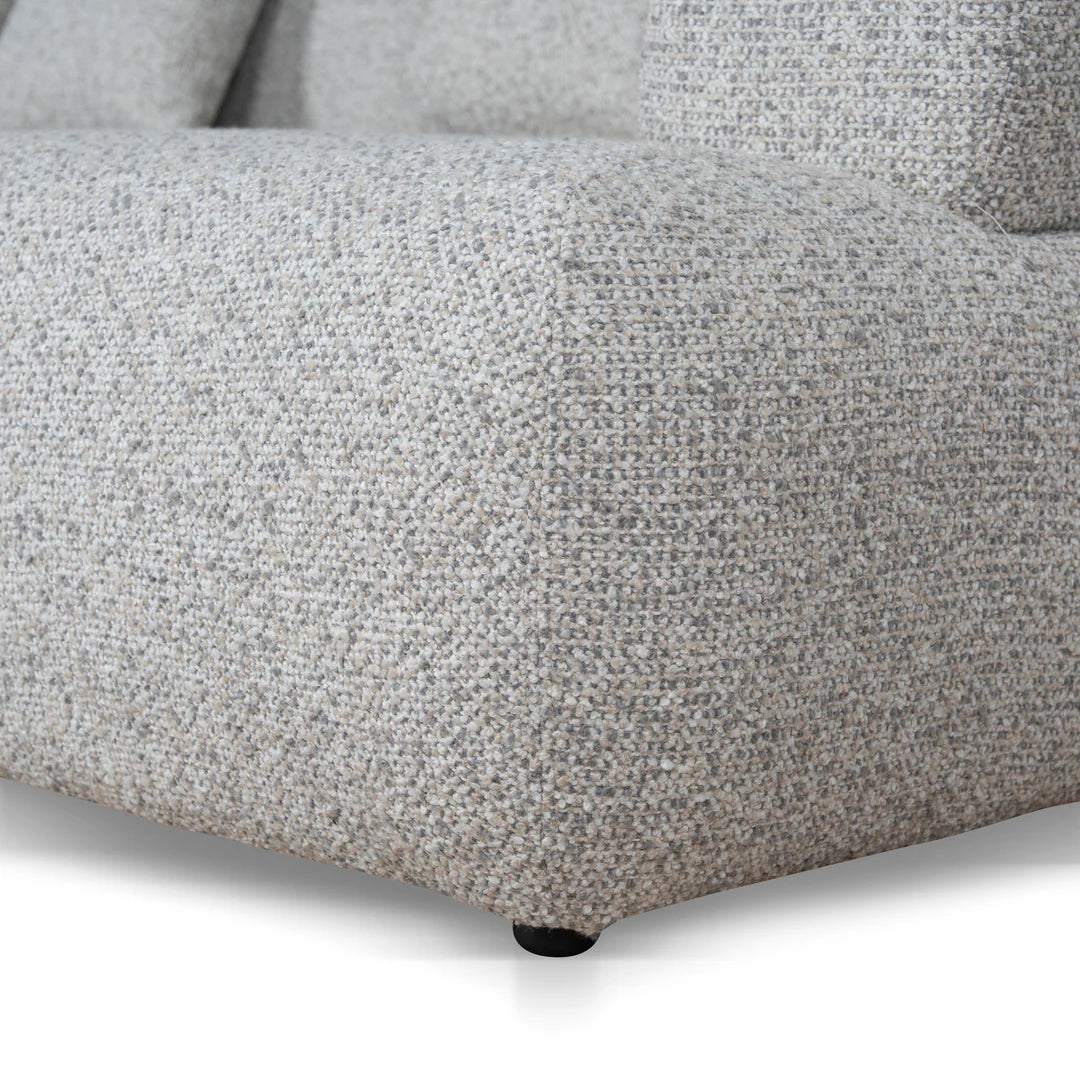 Left Chaise Corner Sofa - Noah Silver Lining