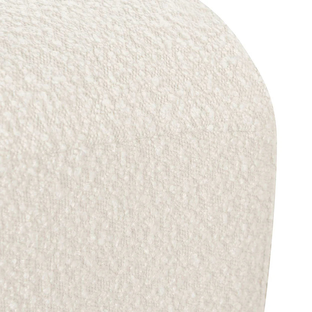 Armchair - Ivory White Boucle