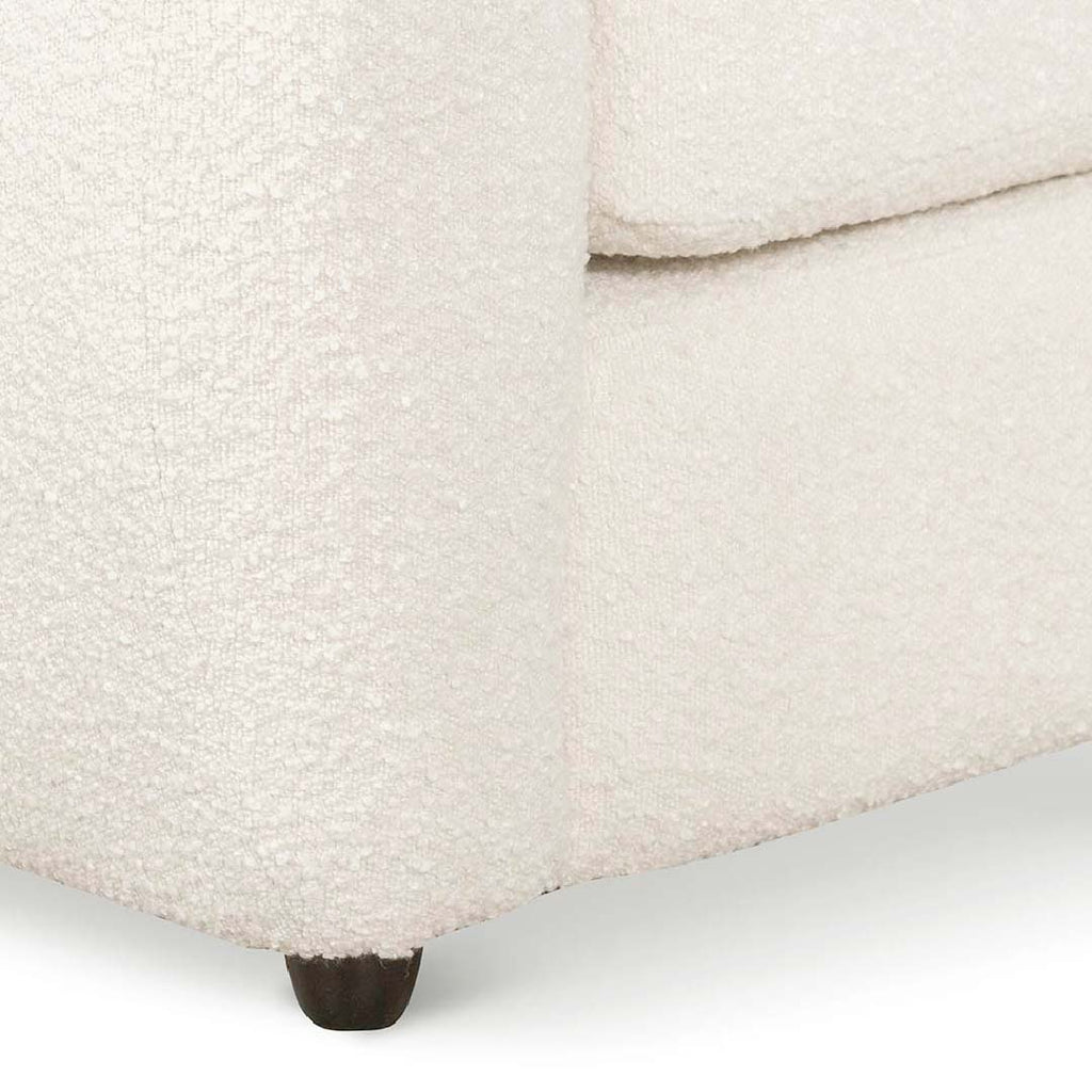 Armchair - Ivory White Boucle