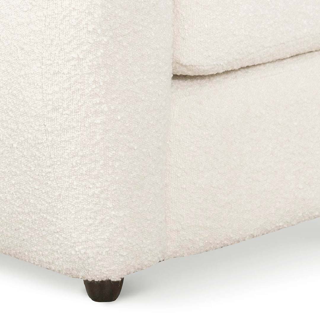 Armchair - Ivory White Boucle