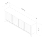 Lenny 2200 Buffet - Oak Crema