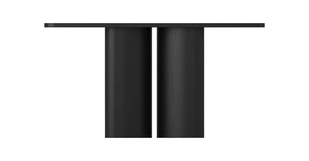 Leonard Console Table - Oak Black