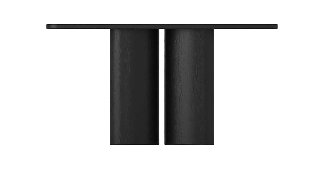 Leonard Console Table - Oak Black