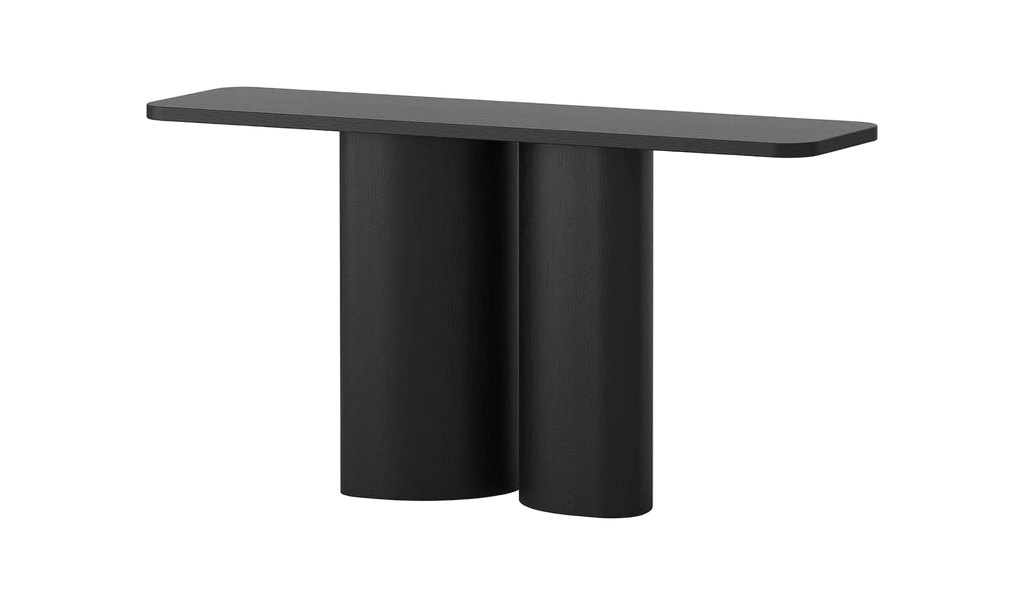 Leonard Console Table - Oak Black