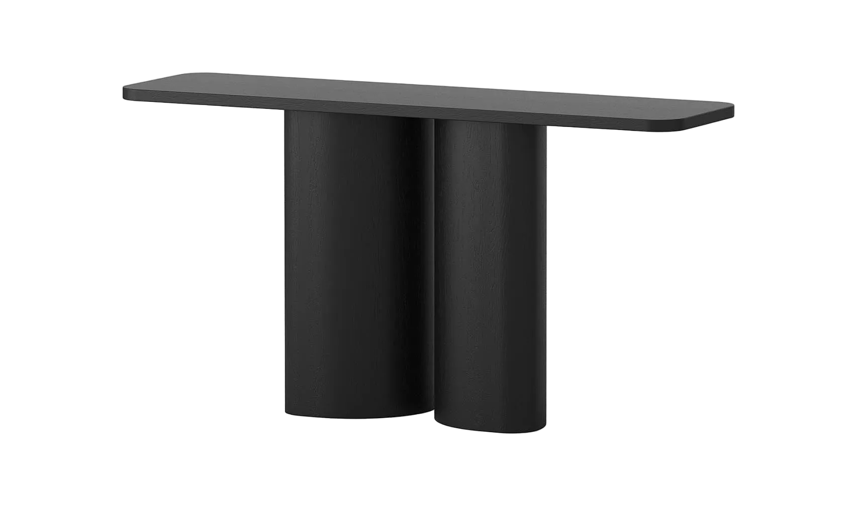 Leonard Console Table - Oak Black