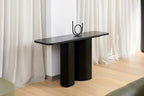Leonard Console Table - Oak Black