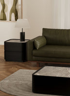 Leonard Coffee Table - Oak Black Marble
