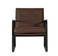 Lucas Leather Accent Chair - Chocolate