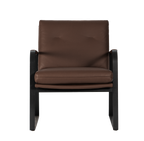 Lucas Leather Accent Chair - Chocolate
