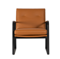 Lucas Leather Accent Chair - Toffee