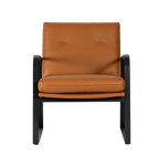 Lucas Leather Accent Chair - Toffee
