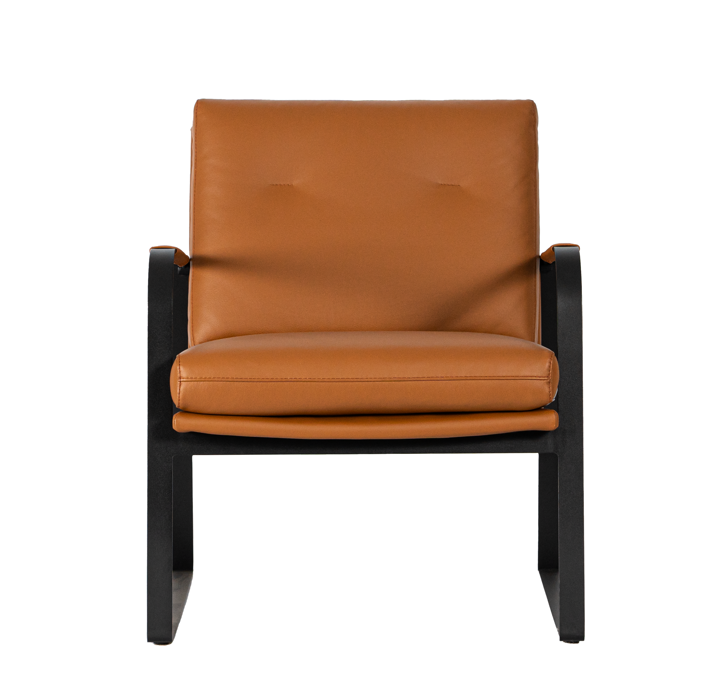 Lucas Leather Accent Chair - Toffee