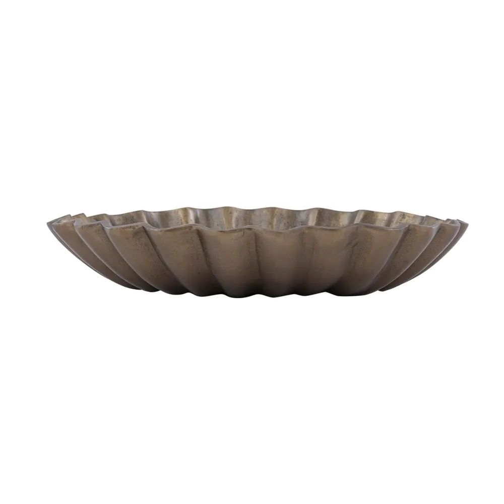 Lyra Bowl - Antique Brass