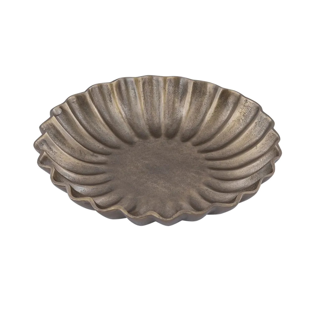 Lyra Bowl - Antique Brass