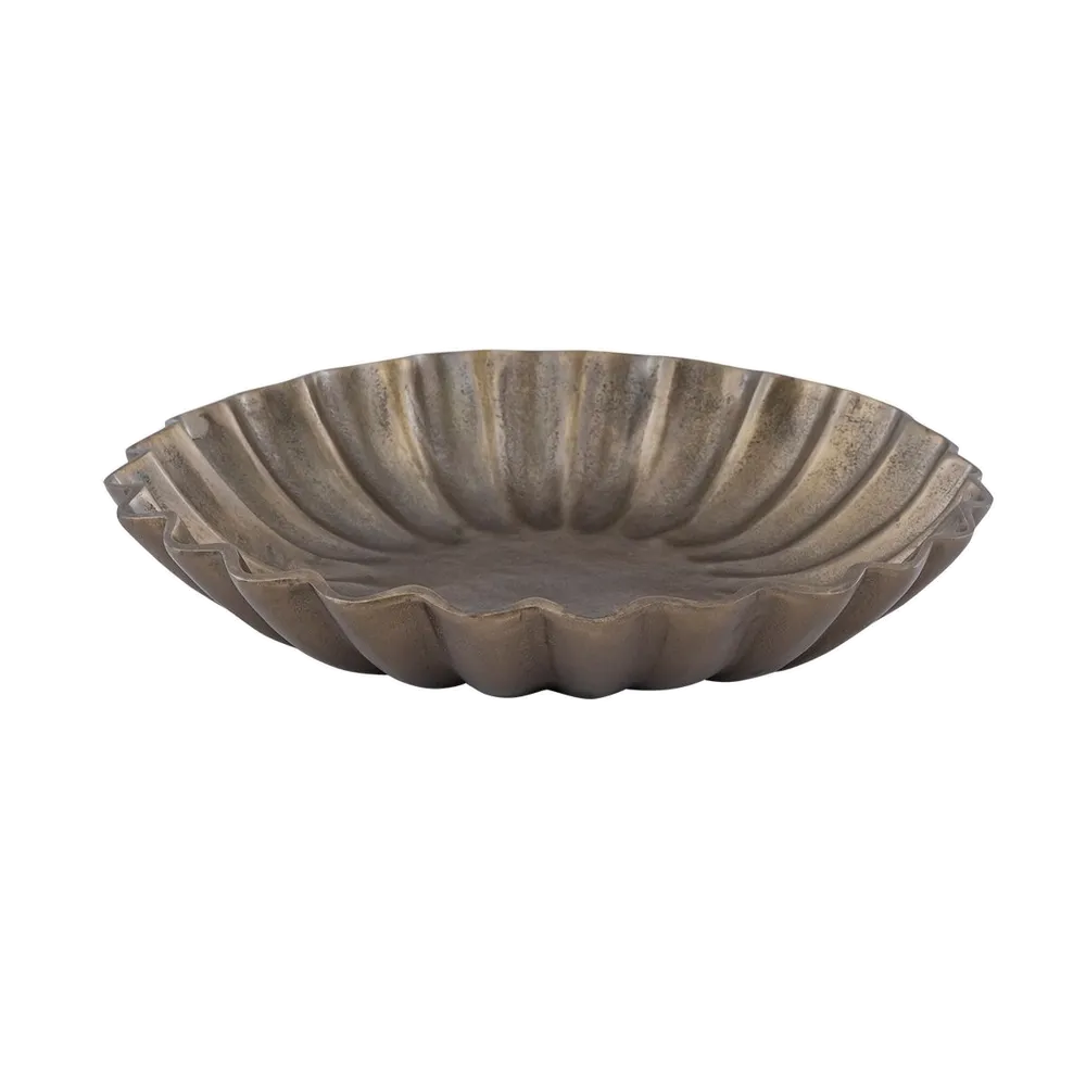 Lyra Bowl - Antique Brass