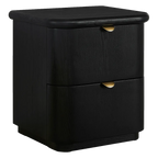 Lina Bedside Table - Black