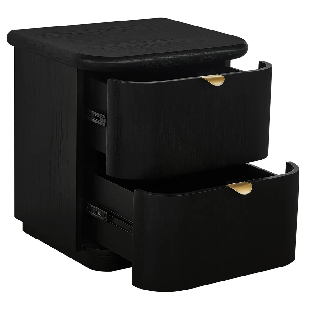 Linley Bedside Table - Black
