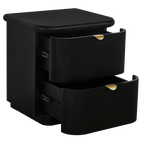 Lina Bedside Table - Black