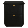 Lina Bedside Table - Black