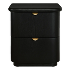 Lina Bedside Table - Black