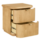 Lina Bedside Table - Natural Oak