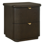 Lina Bedside Table - Smoked Oak