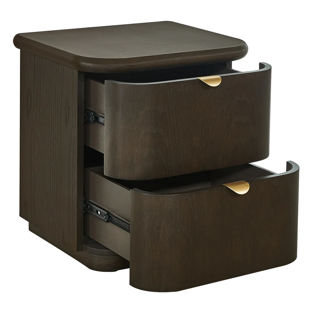 Linley Bedside Table - Smoked Oak