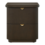 Lina Bedside Table - Smoked Oak