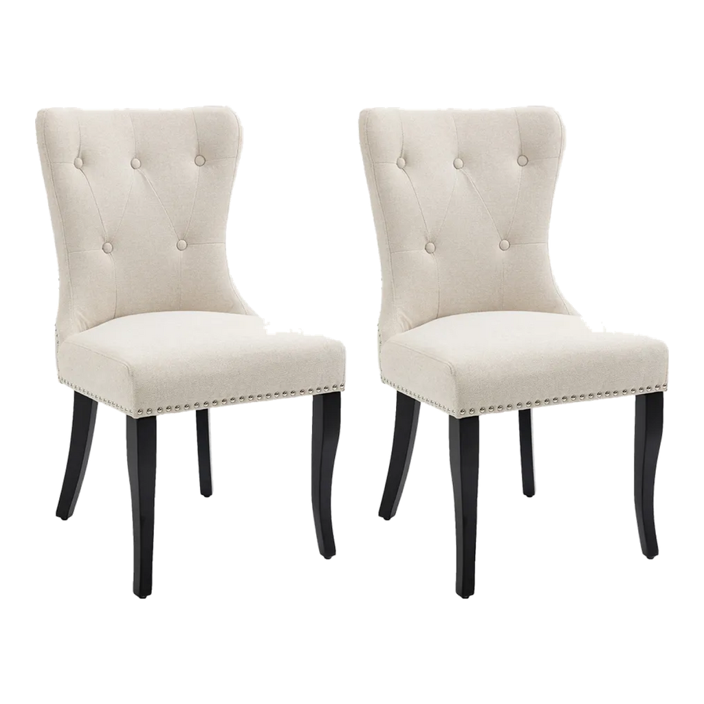 Lugano Dining Chair Set of 2 - Natural
