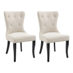 Lugano Dining Chair Set of 2 - Natural